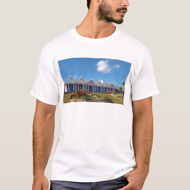 Camiseta Cabañas tradicionales británicas de playa (Anverso)