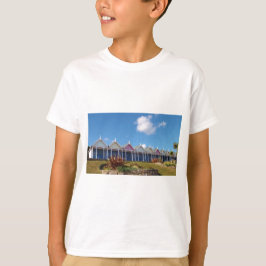 Camiseta Cabañas tradicionales de la playa británica