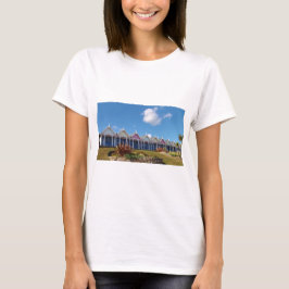 Camiseta Cabañas tradicionales de la playa británica