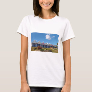 Camiseta Cabañas tradicionales de la playa británica