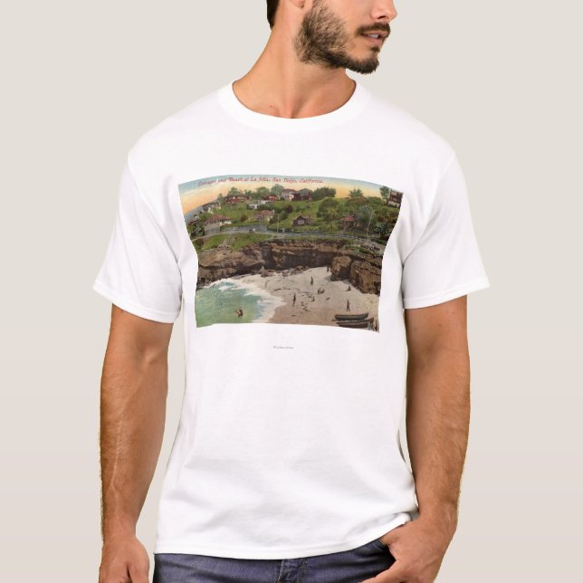 Camiseta Cabañas y playa en La Jolla (Anverso)