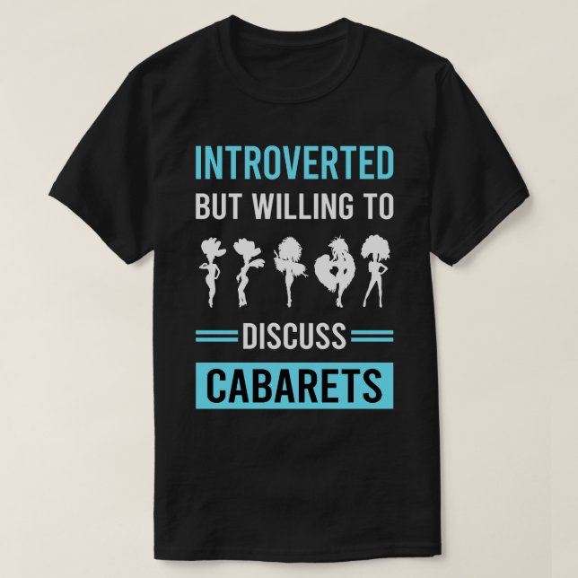 Camiseta Cabarets de cabaret introvertido (Diseño del anverso)