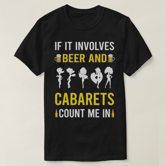 Camiseta Cabarets De Cerveza Y Cabaret (Diseño del anverso)