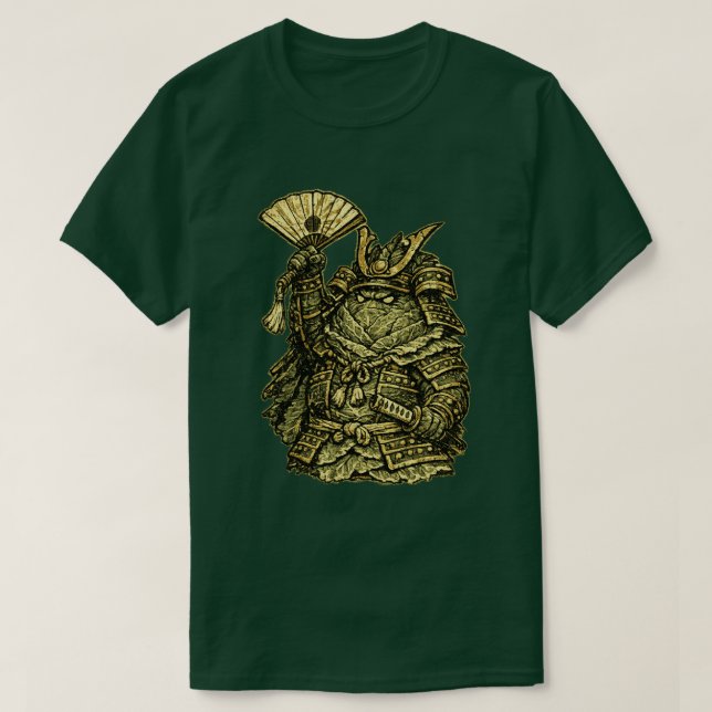 Camiseta Cabbage Colonel — Funny Vegetable Commander  (Diseño del anverso)