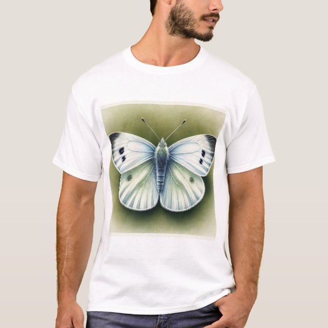 Camiseta Cabbage White Butterfly 040924IREF241 - Watercolor (Anverso)