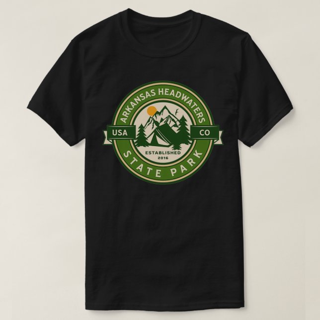 Camiseta Cabecera de Adventure Arkansas Salida Colorado (Diseño del anverso)