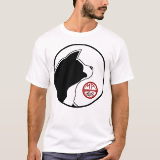 Camiseta Cabecera del logotipo MARS con disco MARS blanco c