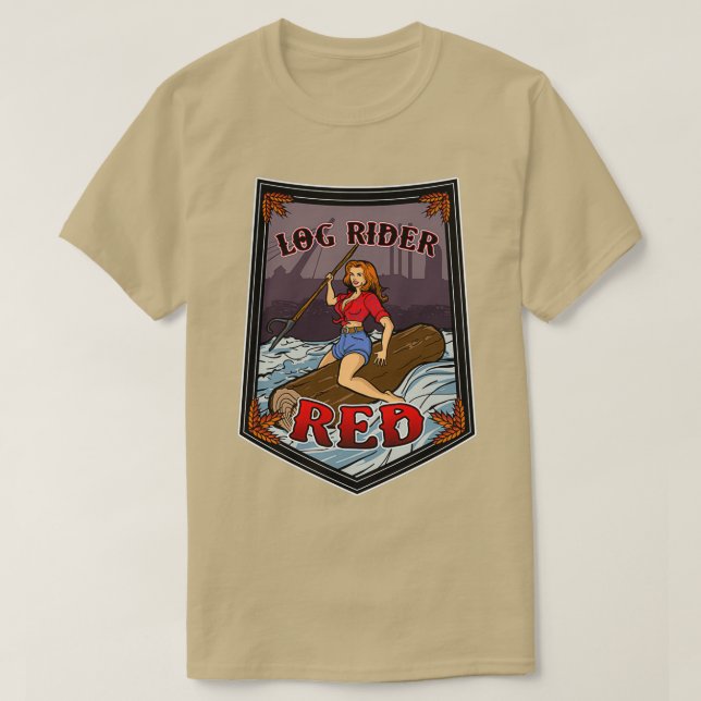 Camiseta Cabecera roja del viajero de registros (Diseño del anverso)