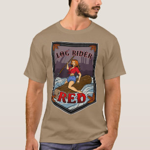 Camiseta Cabecera roja del viajero de registros