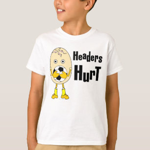 Camiseta Cabeceras de fútbol dañadas