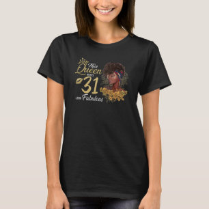 Camiseta Cabello Afro Esta Reina Hace 31 Lucir Fabuloso 31s