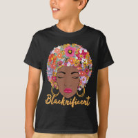 Cabello afroamericano floral negro afroamericano