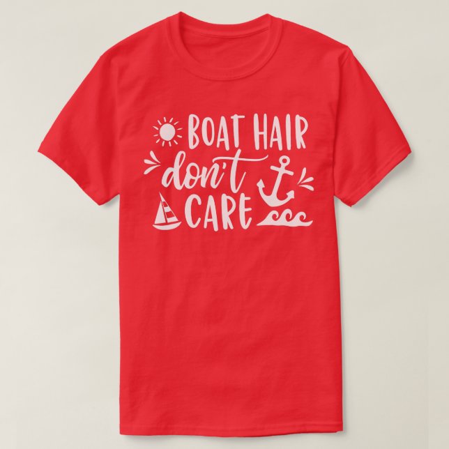 Camiseta Cabello De Barco No Le Importa A Los Hombres De Ve (Diseño del anverso)