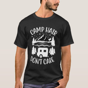 Camiseta Cabello de Campamento No Importa  Camping Campista