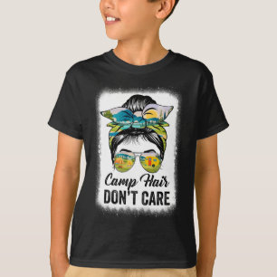 Camiseta Cabello de campamento no importa mujeres campista 