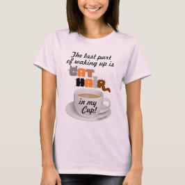 Camiseta Cabello De Gato En Mi Copa, Amante Humorístico Del