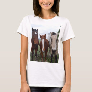 Camiseta Cabello De Pelo, Cuatro Picas De Caballo,
