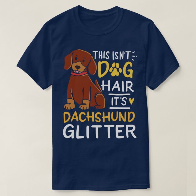 Camiseta Cabello de perro de Dachshund (Diseño del anverso)