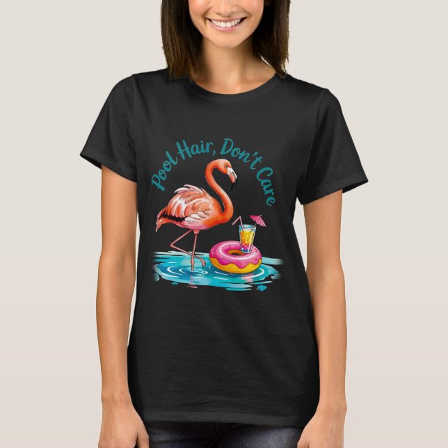 Camiseta Cabello de Piscina, No Me Importa  (Anverso)