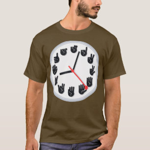 Camiseta Cabello de reloj de Rótulo de mano de peluquería d