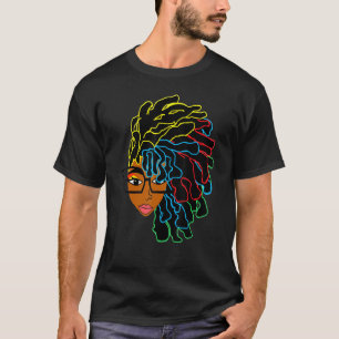 Camiseta Cabello Natural Para Mujeres Negras Dreadlock Beau