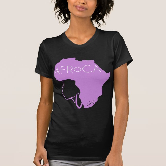 Camiseta Cabello negro natural Afro (Anverso)