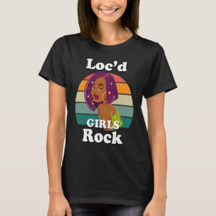 Camiseta Cabello Rasta Trenzas Loc'd Chica Negra Rock Melan