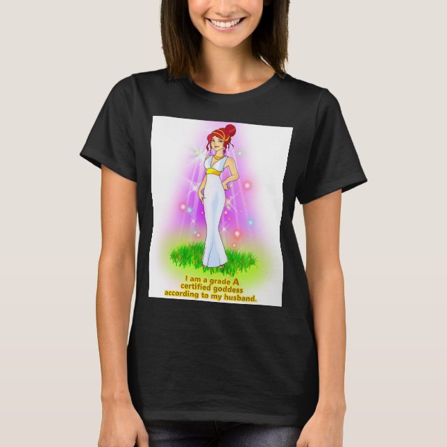 Camiseta Cabello Rojo del tanque de maternidad de la diosa (Anverso)