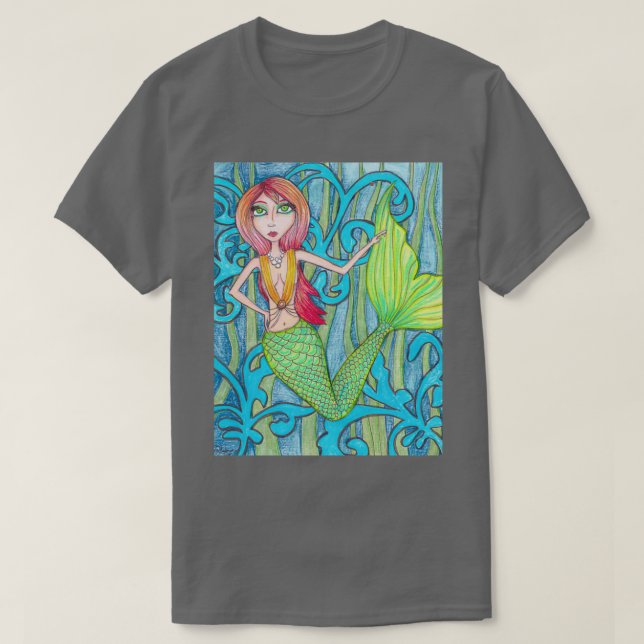 Camiseta Cabello rosa Sirena (Diseño del anverso)