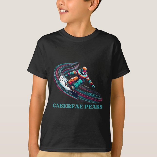 Camiseta Caberfae Peaks Michigan Snowboarding (Anverso)