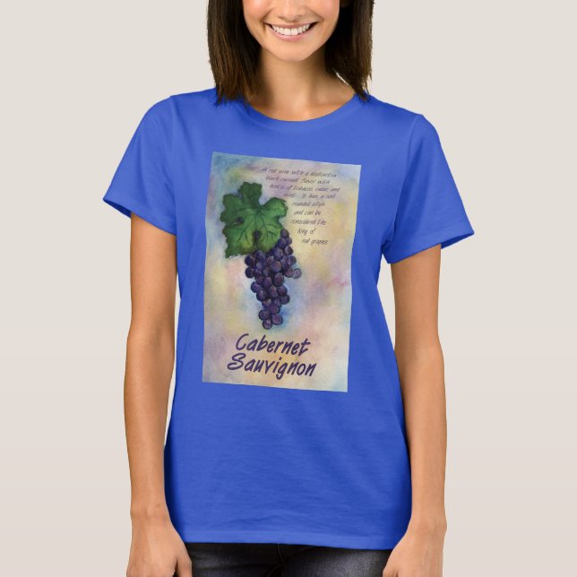 Camiseta Cabernet Sauvignon Wine Shirt (Anverso)