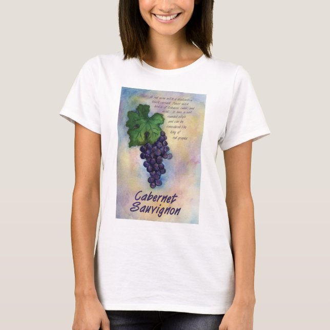Camiseta Cabernet Sauvignon Wine Shirt (Anverso)
