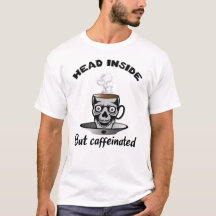 Cabeza adentro pero café cafeinado de Halloween