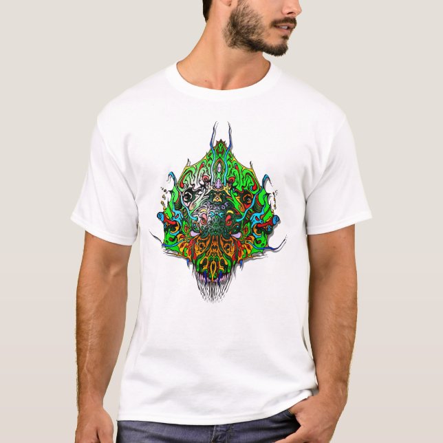 Camiseta Cabeza Alien - verde (Anverso)