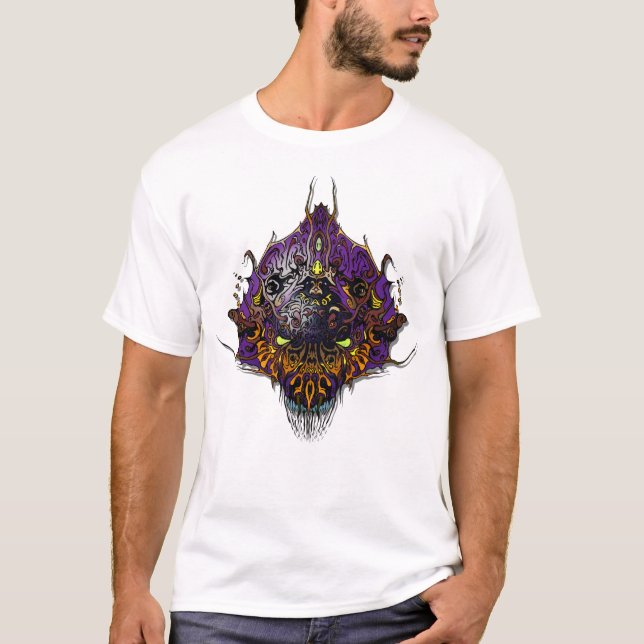 Camiseta Cabeza alienígena - púrpura (Anverso)
