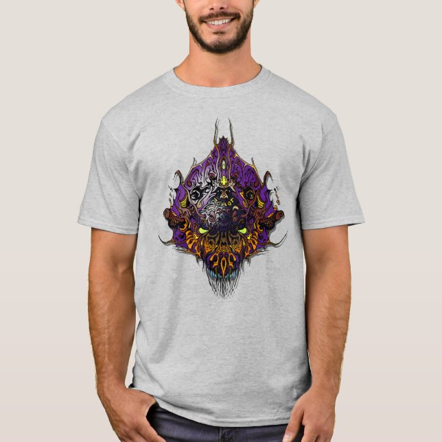 Camiseta Cabeza alienígena - púrpura (Anverso)