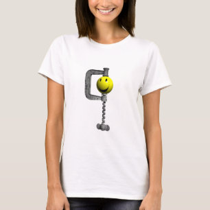 Camiseta cabeza amarilla cogida en un vicio