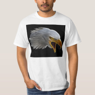 Camiseta Cabeza americana de griterío de Eagle calvo