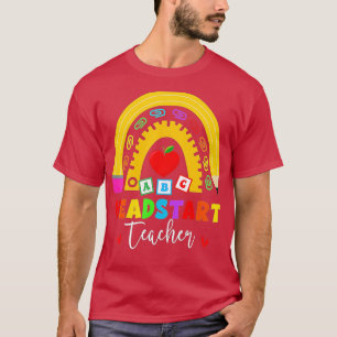 Camiseta Cabeza Arcoiris Inicio Maestro Primer Día De