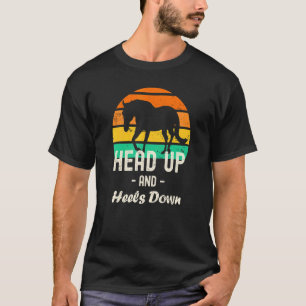 Camiseta Cabeza Arriba Y Talones Abajo Caballo
