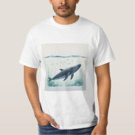 Camiseta Cabeza blanca submarina de ballena