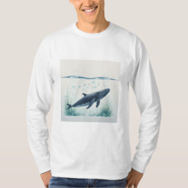 Camiseta Cabeza blanca submarina de ballena