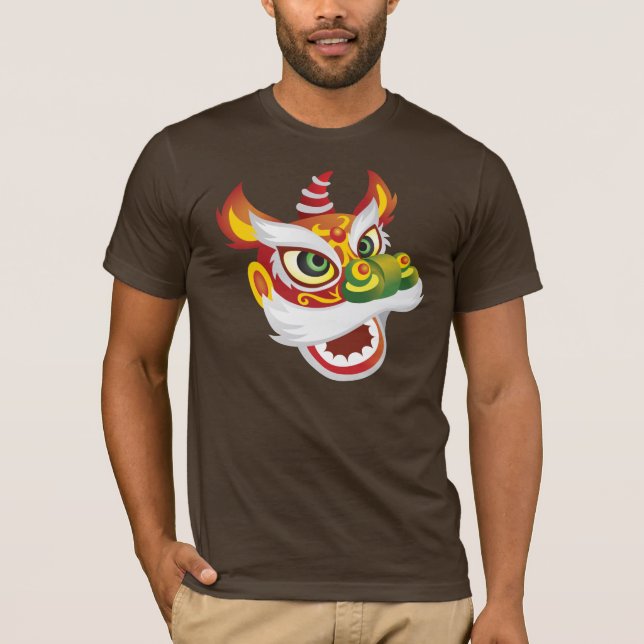Camiseta Cabeza china del león (Anverso)