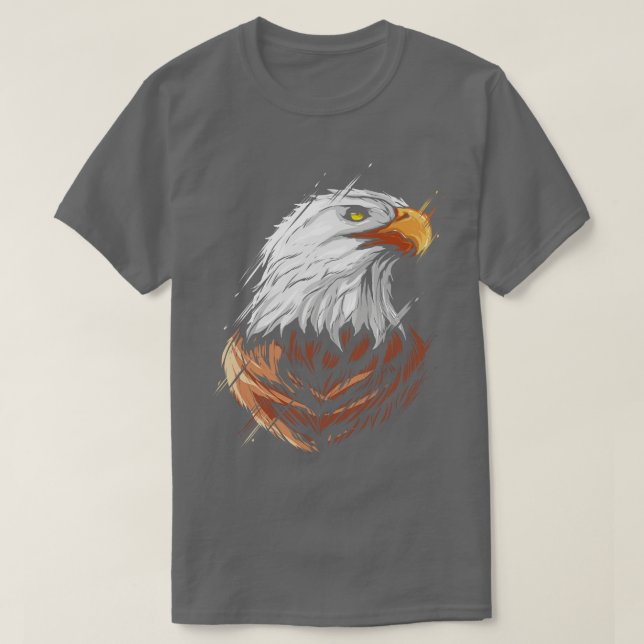 Camiseta Cabeza De Águila Calva De Un Águila Calva Estadoun (Diseño del anverso)