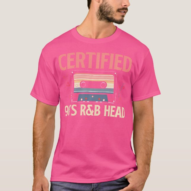 Camiseta Cabeza De Amante De Música Rb Certificada De Los 9 (Anverso)
