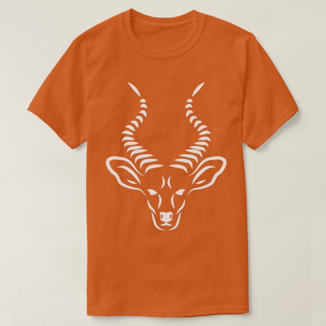 Camiseta Cabeza de Antelope Horns Gazelle Zookeeper Safari  (Diseño del anverso)