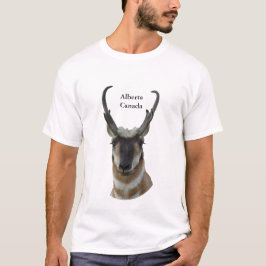 Camiseta Cabeza de antílope berrendo A19 macho de cara oscu