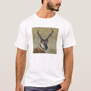 Camiseta Cabeza de antílope berrendo A5 macho gran disparo