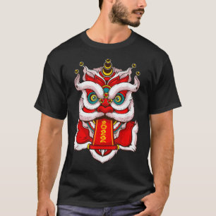 Camiseta Cabeza de Baile del León  Feliz Año Nuevo Chino