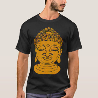 Camiseta Cabeza de Buda con impresión posterior Meditación